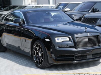 2018 Rolls-Royce Wraith Black Badge 6.6-liter twin-turbocharged V12 Engine Black Red Coupe