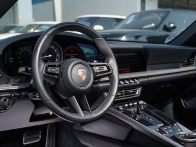 2021 Porsche 911 3.0-liter twin-turbo flat-six Engine Silver Black Convertible GCC Specs