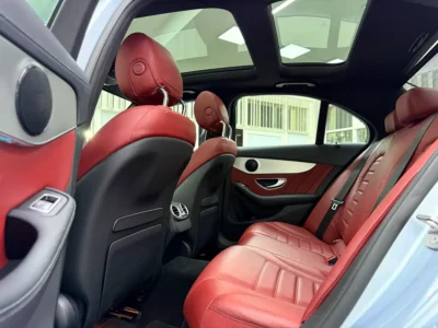 2018 Mercedes-Benz C-Class C200 4 Cylinders Petrol Engine Blue Red Sedan GCC Specs
