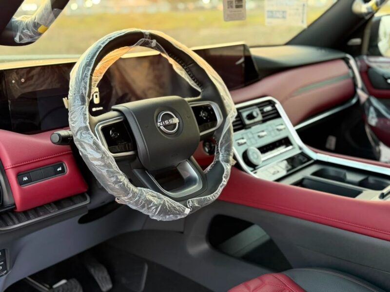 2026 Nissan Patrol LE TITANIUM 3.5 Litres 6 Cylinders Petrol Engine Black Maroon SUV GCC Specs
