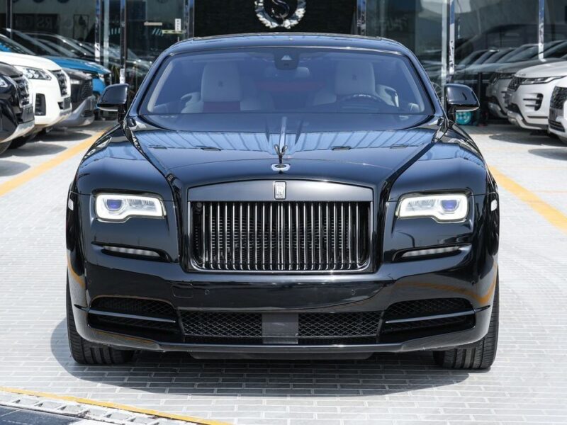 2018 Rolls-Royce Wraith Black Badge 6.6-liter twin-turbocharged V12 Engine Black Red Coupe