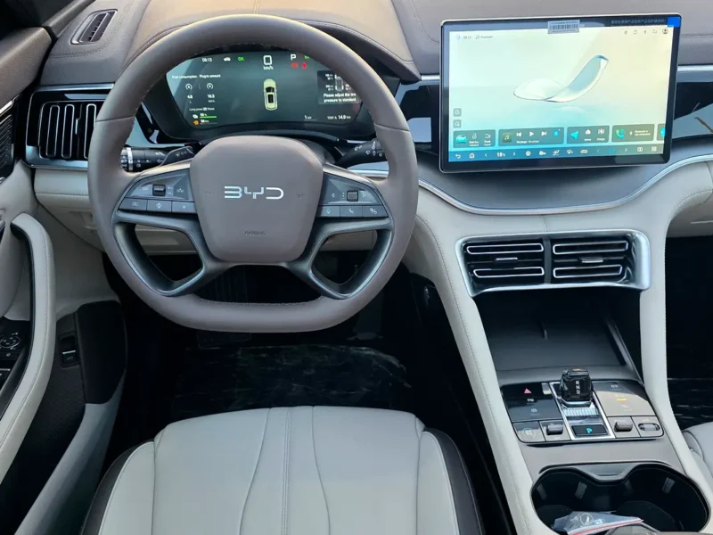 2025 BYD Song Plus 4 Cylinders Plug-in Hybrid Engine Grey Beige SUV Chinese Specs Automatic