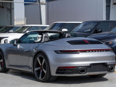 2021 Porsche 911 3.0-liter twin-turbo flat-six Engine Silver Black Convertible GCC Specs