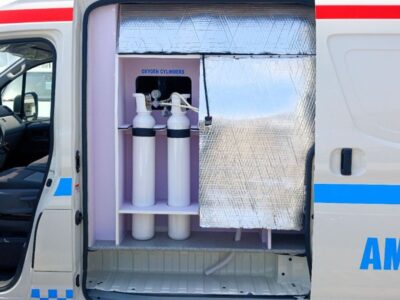 2026 Toyota Hiace GL 3.5 Litres 6 Cylinders Petrol Engine White Blue Ambulance Van GCC Specs
