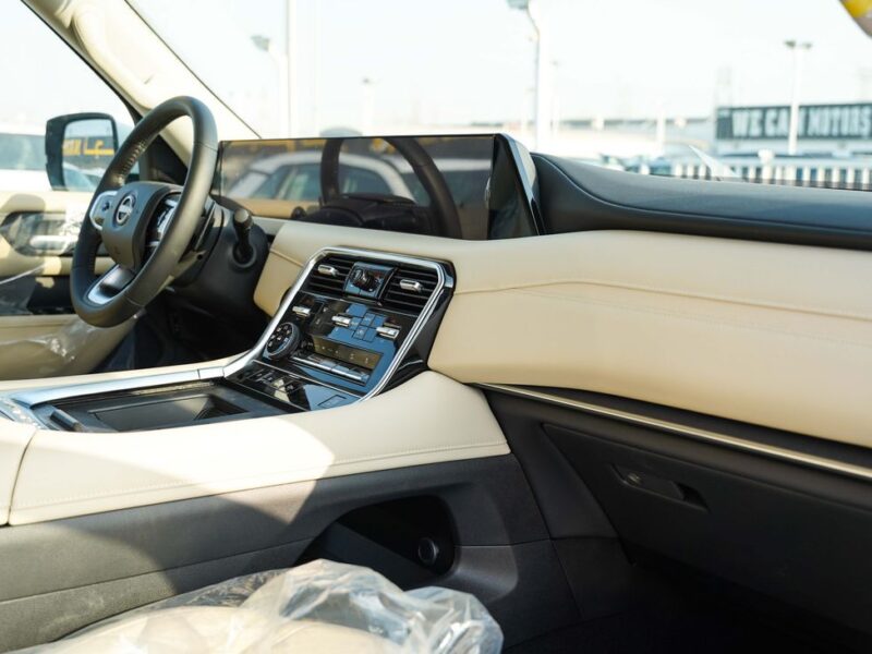 2026 Nissan Patrol LE T2 3.5-liter V6 twin-turbocharged Petrol Engine White Beige SUV GCC Specs
