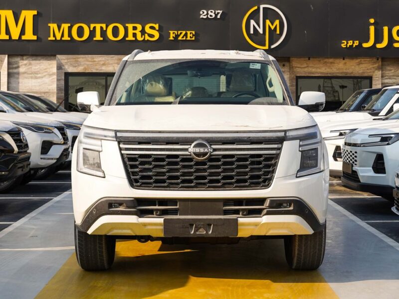 2026 Nissan Patrol LE T2 3.5-liter V6 twin-turbocharged Petrol Engine White Beige SUV GCC Specs