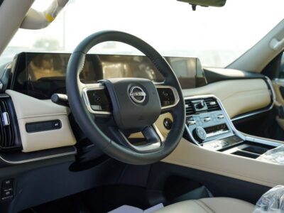 2026 Nissan Patrol LE T2 3.5-liter V6 twin-turbocharged Petrol Engine Grey Beige SUV GCC Specs
