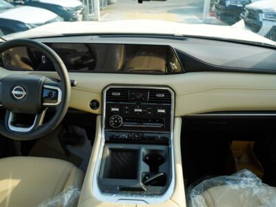 2026 Nissan Patrol LE T2 3.5-liter V6 twin-turbocharged Petrol Engine White Beige SUV GCC Specs