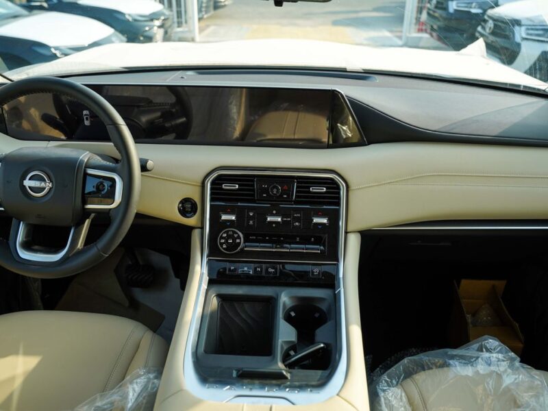 2026 Nissan Patrol LE T2 3.5-liter V6 twin-turbocharged Petrol Engine White Beige SUV GCC Specs
