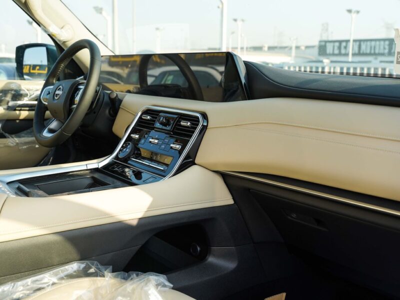 2026 Nissan Patrol LE T2 3.5-liter V6 twin-turbocharged Petrol Engine Green Beige SUV GCC Specs