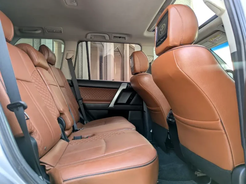 2016 Toyota Prado VXR 2.7 Litres 4 Cylinders Petrol Engine Silver Beige SUV GCC Specs Excellent Condition