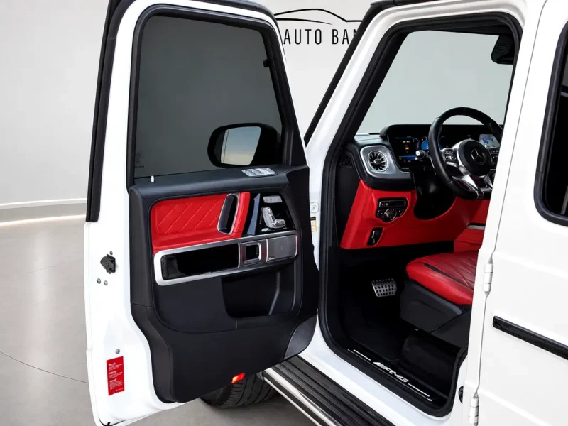 2021 Mercedes-Benz G-Class G 63 AMG 4.0L V8 Biturbo Petrol Engine White Red SUV Japanese Specs