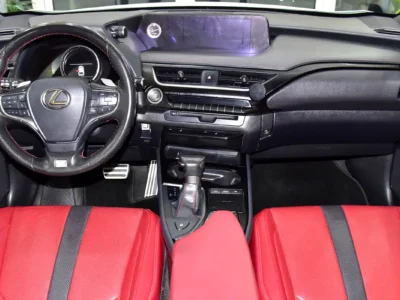 2020 Lexus UX-Series UX 200 F Sport 2.0-liter 4-cylinder Petrol Engine White Red Crossover GCC Specs