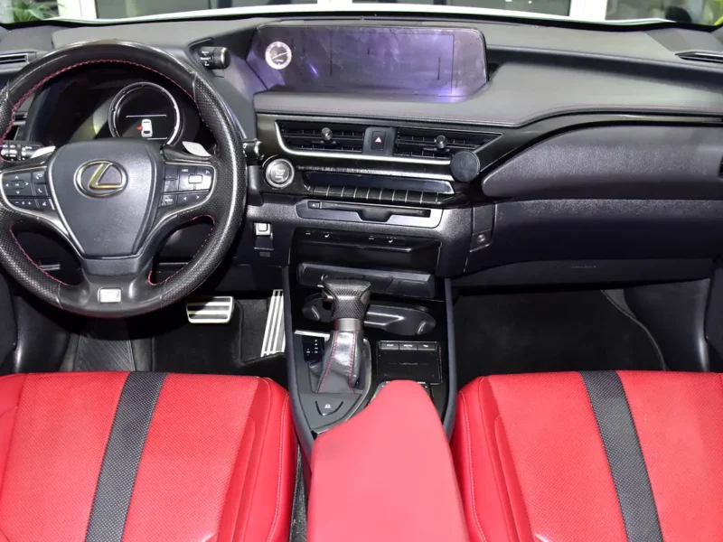 2020 Lexus UX-Series UX 200 F Sport 2.0-liter 4-cylinder Petrol Engine White Red Crossover GCC Specs