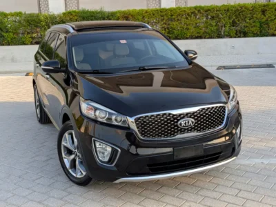2016 Kia Sorento LX Premium 2.4L 4 Cylinders Petrol Engine Black Beige SUV GCC Specs Full Option