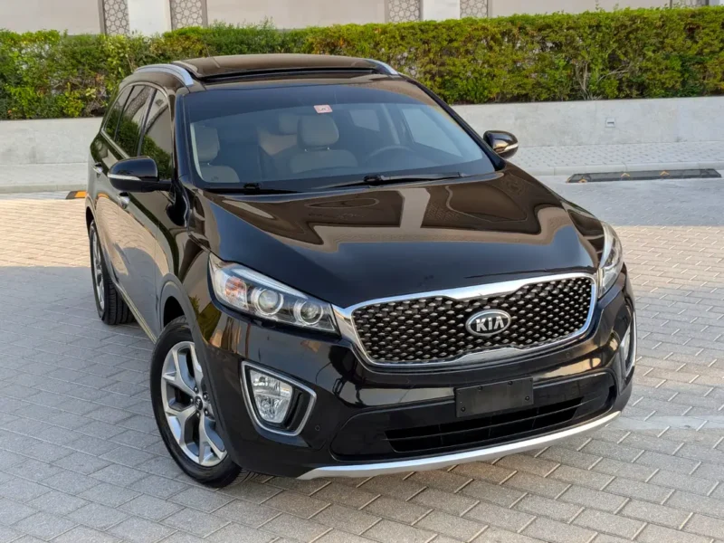 2016 Kia Sorento LX Premium 2.4L 4 Cylinders Petrol Engine Black Beige SUV GCC Specs Full Option