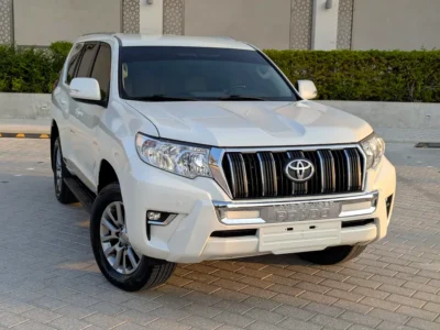 2021 Toyota Prado EXR 4.0 Litres 6 Cylinders Petrol Engine White Beige SUV GCC Specs