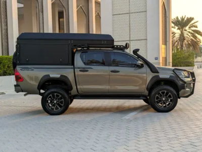 2021 Toyota Hilux Adventure 4.0 Litres V6 Petrol Engine Grey Red Pickup Truck GCC Specs