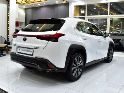 2020 Lexus UX-Series UX 200 F Sport 2.0-liter 4-cylinder Petrol Engine White Red Crossover GCC Specs