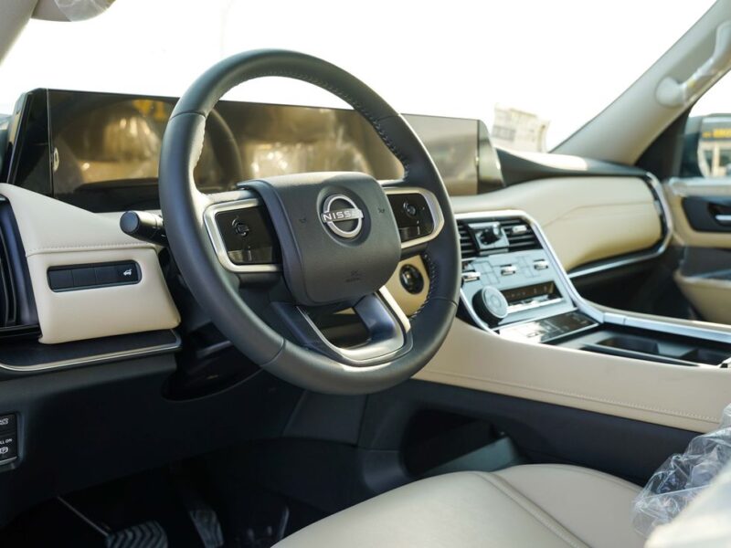 2026 Nissan Patrol LE T2 3.5-liter V6 twin-turbocharged Petrol Engine Green Beige SUV GCC Specs