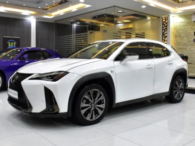 2020 Lexus UX-Series UX 200 F Sport 2.0-liter 4-cylinder Petrol Engine White Red Crossover GCC Specs