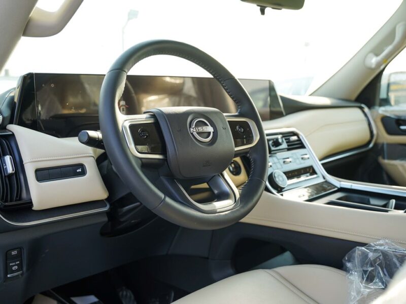 2026 Nissan Patrol LE T2 3.5-liter V6 twin-turbocharged Petrol Engine White Beige SUV GCC Specs