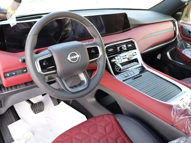 2026 Nissan Patrol LE Platinum City 3.5 Litres 6 Cylinders Petrol Engine White Red SUV Automatic