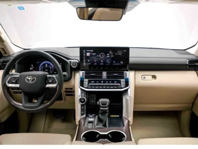 2026 Toyota Land Cruiser GXR 3.5L Twin Turbo 6 Cylinders Petrol Engine White Beige SUV GCC