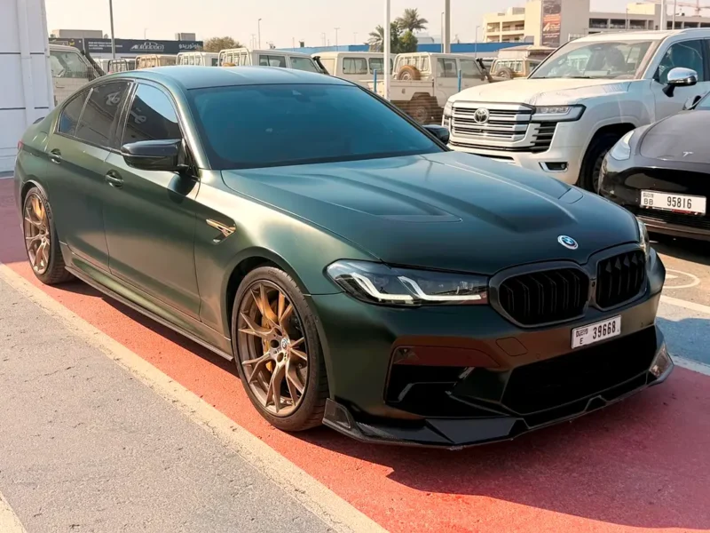 2022 BMW M5 CS 8 Cylinders Petrol Engine Green Black High-Performance Super Sedan Automatic