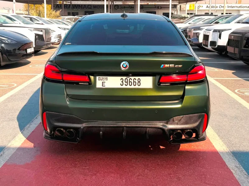 2022 BMW M5 CS 8 Cylinders Petrol Engine Green Black High-Performance Super Sedan Automatic