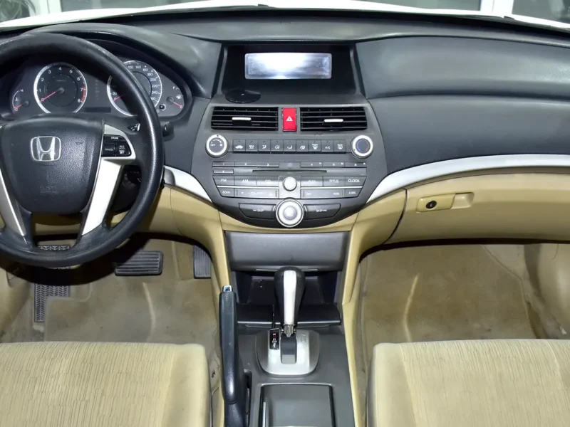 2012 Honda Accord EX 4 Cylinders Petrol Engine White Beige Sedan GCC Specs Automatic