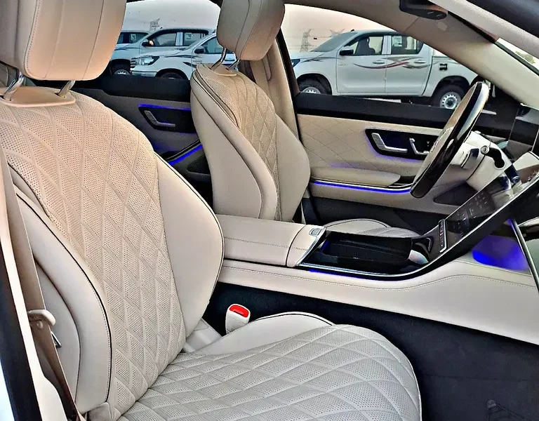 2023 Mercedes-Benz S-Class S 500 6 Cylinders Petrol Engine White Beige Sedan Japanese Specs