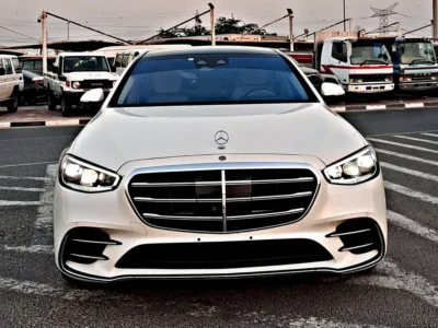 2023 Mercedes-Benz S-Class S 500 6 Cylinders Petrol Engine White Beige Sedan Japanese Specs