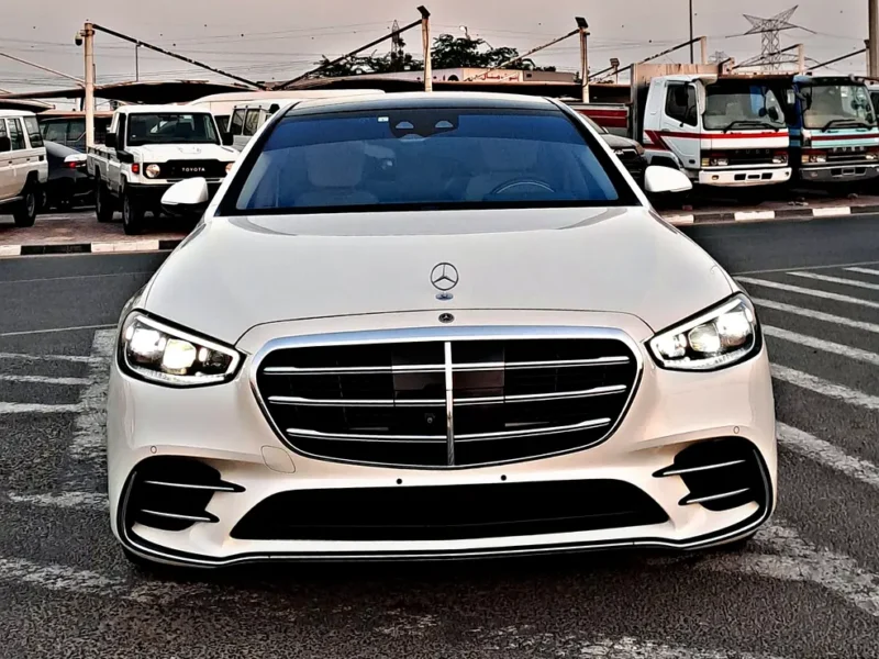 2023 Mercedes-Benz S-Class S 500 6 Cylinders Petrol Engine White Beige Sedan Japanese Specs