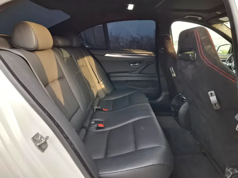 2011 BMW 5-Series 535i 3.0 Litres Inline-6 TwinPower Turbo Petrol Engine White Black Sedan