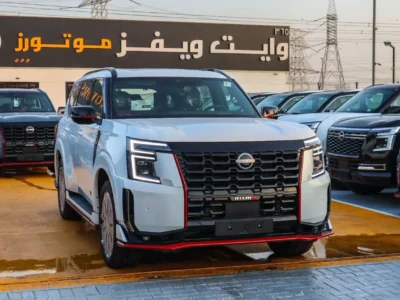 2026 Nissan Patrol NISMO 3.5 Litres V6 TWIN TURBO Petrol Engine White Red SUV GCC Specs