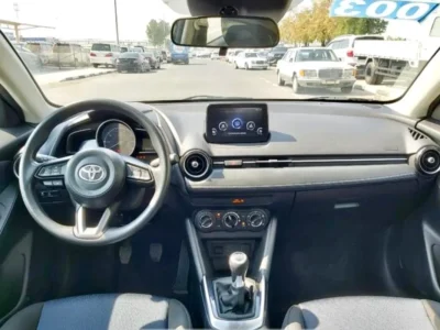 2019 Toyota Yaris 4 Cylinders Petrol Engine Silver Black Sedan Automatic Great Condition