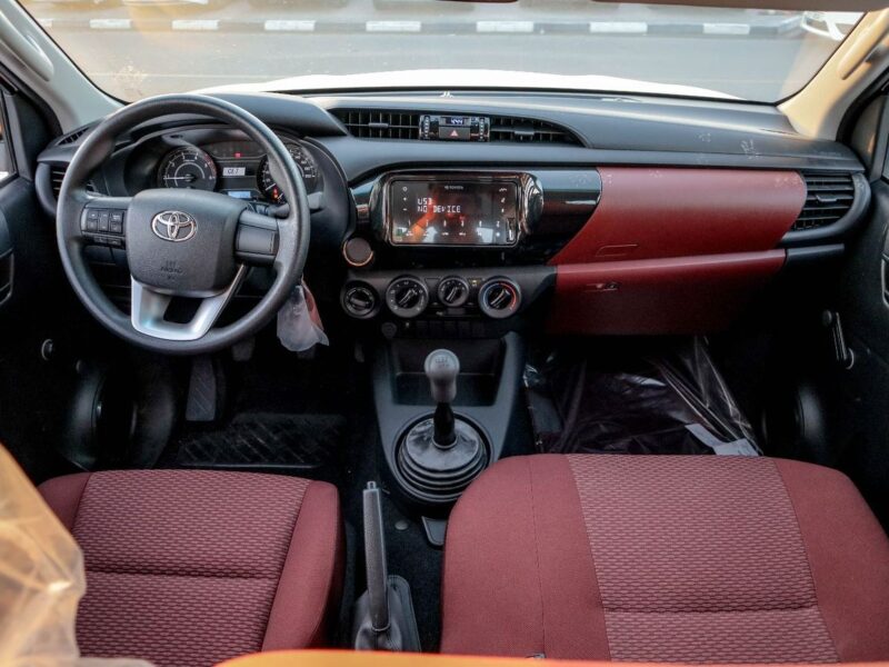 2026 Toyota Hilux DLX 2.4 Litres 4 Cylinders DIESEL Engine White Red Pickup Truck GCC Specs