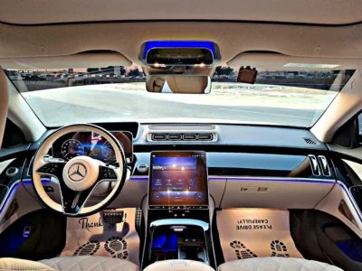 2023 Mercedes-Benz S-Class S 500 6 Cylinders Petrol Engine White Beige Sedan Japanese Specs