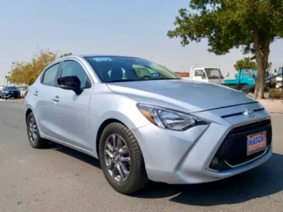 2019 Toyota Yaris 4 Cylinders Petrol Engine Silver Black Sedan Automatic Great Condition