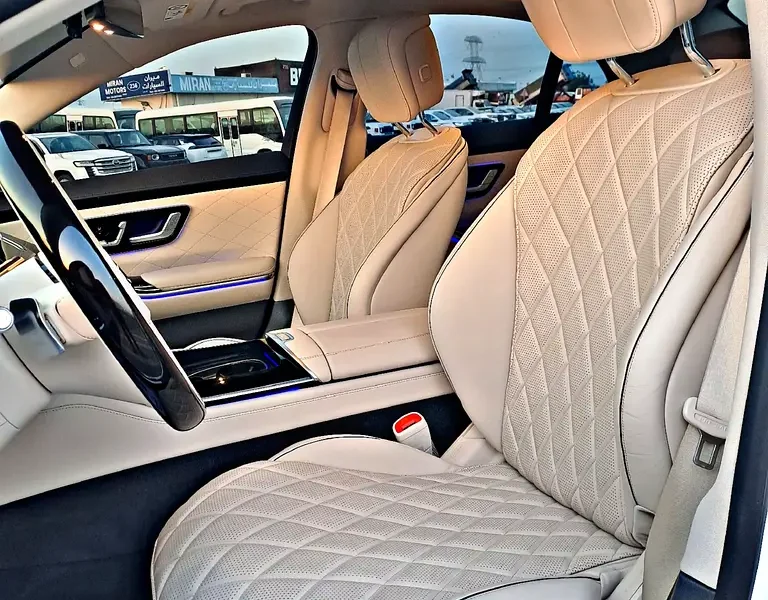 2023 Mercedes-Benz S-Class S 500 6 Cylinders Petrol Engine White Beige Sedan Japanese Specs
