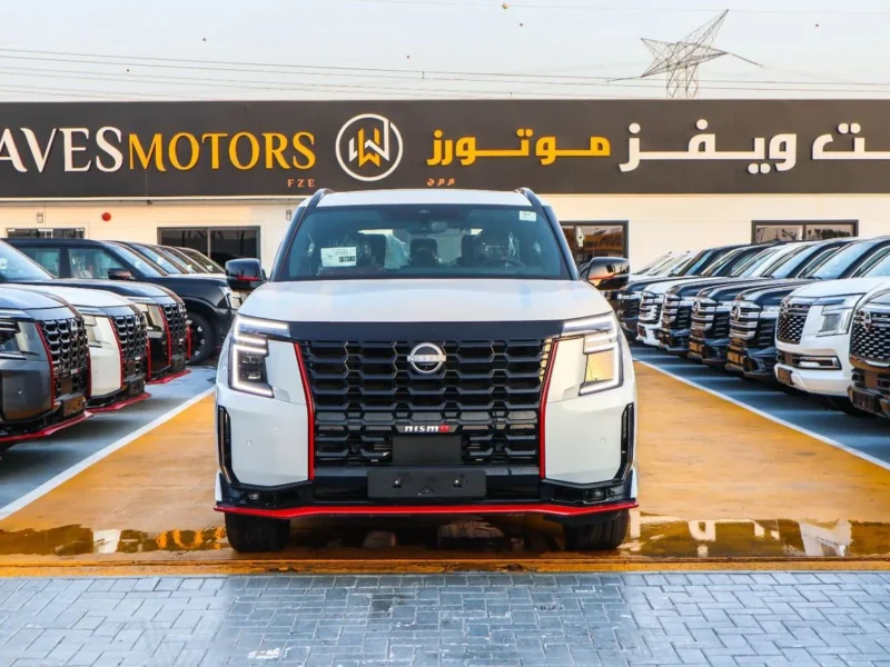 2026 Nissan Patrol NISMO 3.5 Litres V6 TWIN TURBO Petrol Engine White Red SUV GCC Specs