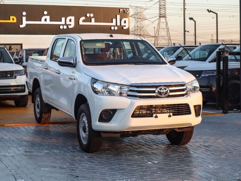 2026 Toyota Hilux DLX 2.4 Litres 4 Cylinders DIESEL Engine White Red Pickup Truck GCC Specs