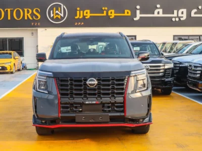 2026 Nissan Patrol NISMO 3.5L 6 Cylinders TWIN TURBO Petrol Engine Stealth Grey Red SUV GCC Specs