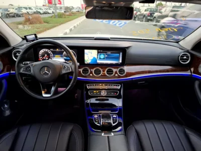 2017 Mercedes-Benz E-Class E400 4MATIC 6 Cylinders Petrol Engine White Beige Sedan Automatic