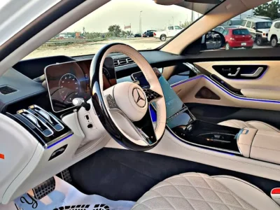 2023 Mercedes-Benz S-Class S 500 6 Cylinders Petrol Engine White Beige Sedan Japanese Specs