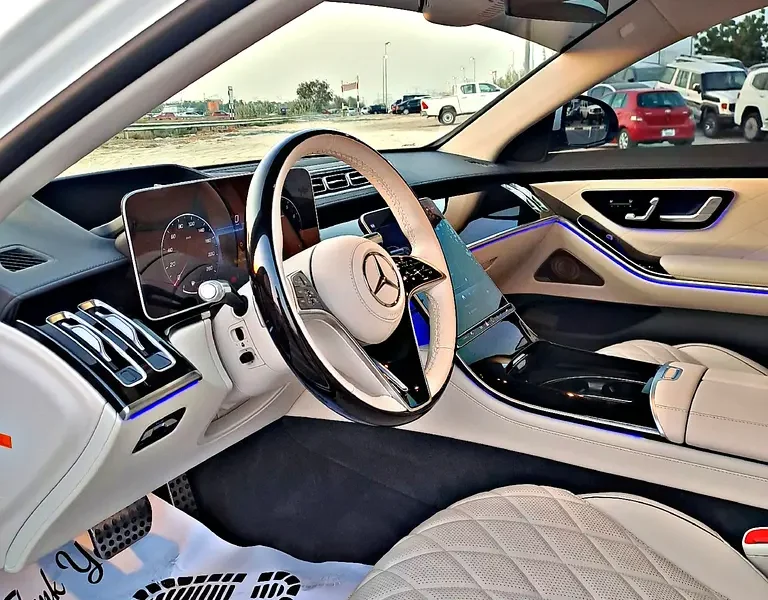 2023 Mercedes-Benz S-Class S 500 6 Cylinders Petrol Engine White Beige Sedan Japanese Specs