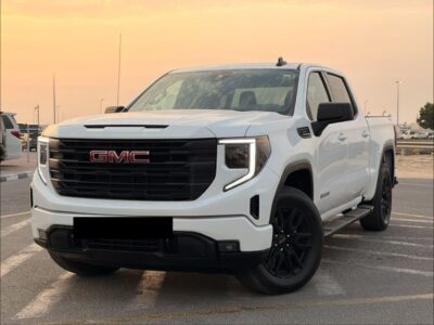 2025 GMC Sierra 1500 Elevation 2.7 Litres 4 Cylinders Petrol Engine White Black Pickup Truck US Specs