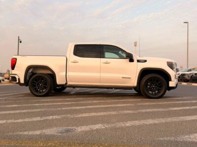2025 GMC Sierra 1500 Elevation 2.7 Litres 4 Cylinders Petrol Engine White Black Pickup Truck US Specs