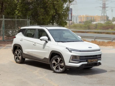2023 JAC JS4 Intelligent 1.5 Litres 4 Cylinders Petrol Engine White Beige SUV GCC Specs FWD Automatic
